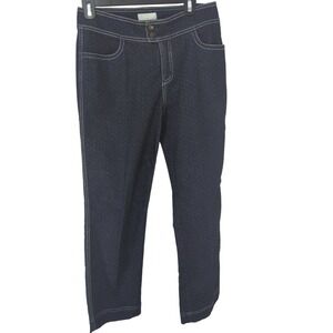 FDJ Women's Polka Dots straight Medium Wash‎ Denim Sz. 8